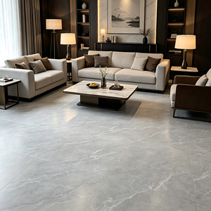 Carreaux de sol de salle de bain modernes en céramique gris aspect <span class=keywords><strong>béton</strong></span> mat de haute qualité, 300x300mm, antidérapants pour zones humides - Product Image 3