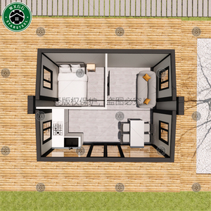 Villa préfabriquée en panneaux sandwich démontables, 2-3 chambres, maison mobile extensible en conteneur, construction rapide - Product Image 5
