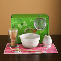 Astief Nouveauté : Ensemble Traditionnel Portable et Durable de Bol à Matcha en Céramique et Fouet à Matcha en Bambou pour Cérémonie du Thé