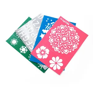 Waterproof Self-Adhesive Stencils henna Temporary Tattoo Stickers for Body Art Painting