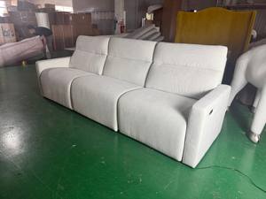 Sofá Moderno y Sencillo Reclinable de Tres Plazas para Sala de Estar, Color Blanco, de Alta Calidad, para Villa o Apartamento - Product Image 2