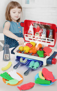 Jouet <span class=keywords><strong>de</strong></span> cuisine électrique pour enfants avec fumée factice, son réaliste, lumière changeante <span class=keywords><strong>de</strong></span> couleur, nourriture <span class=keywords><strong>de</strong></span> jeu, jouets <span class=keywords><strong>de</strong></span> cuisson, barbecue - Product Image 6