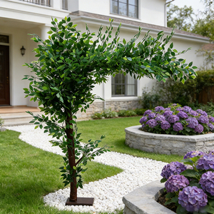 Arbre artificiel Banyan, plante artificielle, décoration pour hôtels, centres commerciaux, expositions, arbre à vœux, accessoire paysager, design d'intérieur - Product Image 3