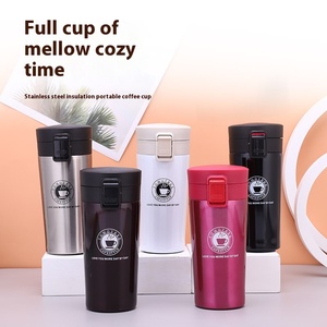 Vente en gros de tasse thermos double en acier inoxydable tasse de voiture à valeur de couleur élevée tasse à café rebondissante type de bouteille sous vide grande capacité - Product Image 3