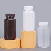 Bouteilles en plastique transparentes PP/HDPE de 250 ml à bas prix en gros avec bouchon à vis pour réactifs de laboratoire, logo personnalisé, 100 % vierge