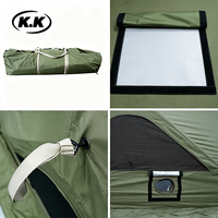 Tente dôme instantanée et isolée Kawagebo Kamp (KK) pour 8 à 10 personnes, en tissu Oxford, imperméable, avec auvent