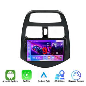 Reproductor de DVD <span class=keywords><strong>para</strong></span> Auto Rhythm Premium de 9 Pulgadas con <span class=keywords><strong>Android</strong></span> 11, Pantalla Táctil IPS, GPS, Carplay, Unidad de Actualización de Lujo <span class=keywords><strong>para</strong></span> Chevrolet Chevy Spark 2011-2014 - Product Image 1