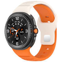 Drukknopgesp Zachte siliconen sportdesign outdoor horlogeband voor Samsung Watch 9 8 Classic vervangende band