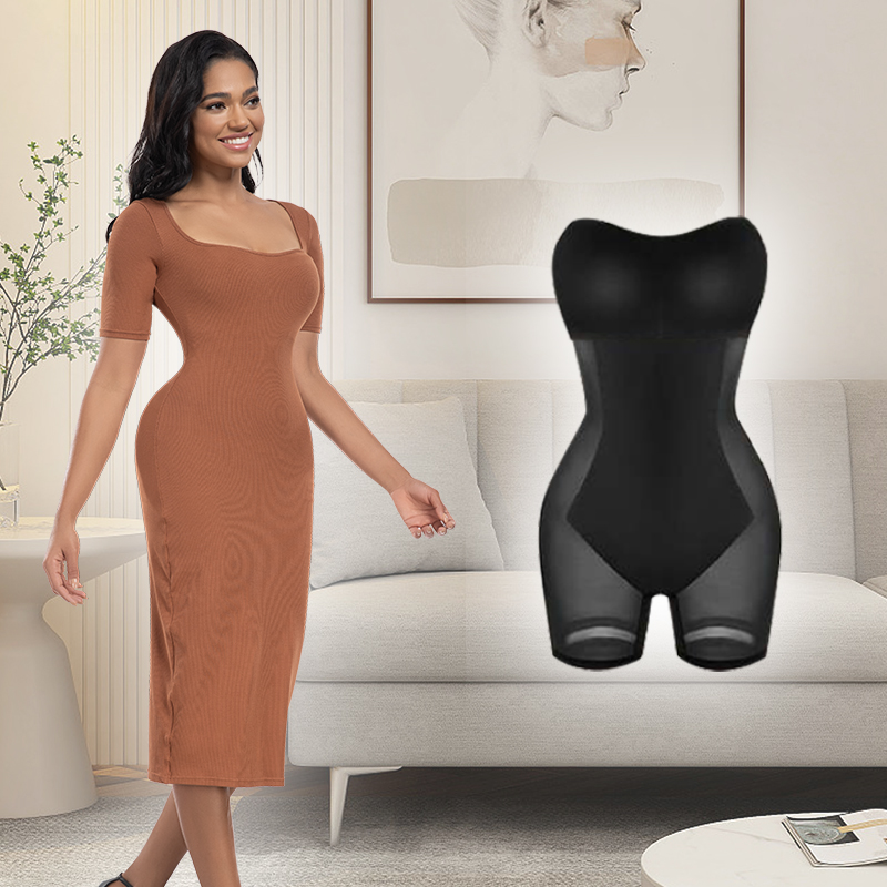 Tummy Control Hide Your Stomach Tight Dress Chubby Belly Tight