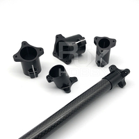 Connecteur de tube en carbone RJX 16mm 18mm 20mm 25mm 30mm pour train d'atterrissage de drone, fixation de siège, pince de jonction pour pièces UAV