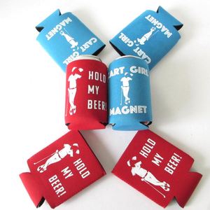 Golf Themed Insulated Neoprene Can <b>Cooler</b> & Sleeve 12oz Waterproof Eco-Friendly Beer Holder for Golf Parties & Bulk Gifts - Product Image 1