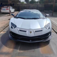 Pare-chocs avant pour Lamborghini Aventador LP700/LP720S, kit carrosserie style SVJ, lèvre de pare-chocs avant en fibre de carbone forgée