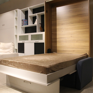 Bộ Dụng Cụ Kim Loại Cho Giường Murphy Đứng Thủ Công Khung Giường Kim Loại Giá Rẻ Cỡ <span class=keywords><strong>King</strong></span> Cho Khách Sạn Tiết Kiệm Không Gian Với Đầu Nối Sofa - Product Image 5