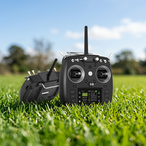 Télécommande radio FT24 2.4G 12 canaux, portée de télémétrie de 15 km, équipée d'un mini-récepteur FR, compatible avec le système FPV TBS Crossfire <span class=keywords><strong>R9M</strong></span> - Product Image 1