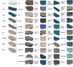 Cadena de hoja de plástico con placa de cadena recta con bisagras dobles serie 821 - Product Image 5