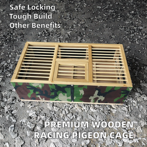 บ้านฝึกซ้อมสำหรับนกพิราบแข่งทรงสี่เหลี่ยมทำจากไม้ - Product Image 2