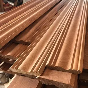 厂价刚果萨佩尔实木踢脚线天花板木质装饰造型