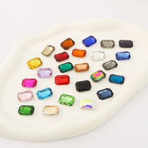 Accesorio DIY de cristal de diamante octogonal rectangular con base puntiaguda, funda para teléfono con incrustaciones de diamantes - Product Image 3