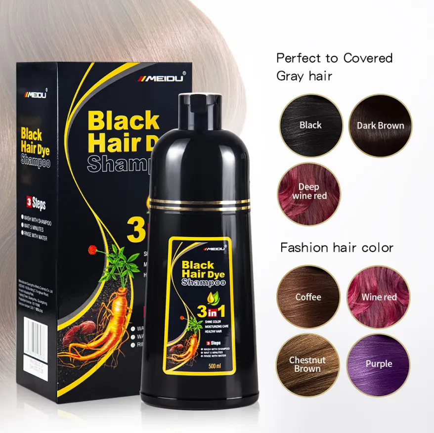 Meidu herbal organic semi permanent hair color