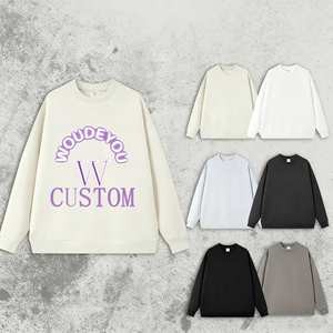 OEM/ODM personalizado bordado goteo Transferencia de Calor impresión 400G luz lujo otoño <span class=keywords><strong>sudadera</strong></span> con capa de aire cuello DTG impresión - Product Image 1