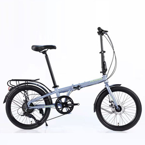 Bicicleta Plegable de 20 Pulgadas, Color Verde Militar, Llanta de Aluminio, Horquilla Rígida, Configuración Mini, Regalo para Estudiantes - Product Image 4