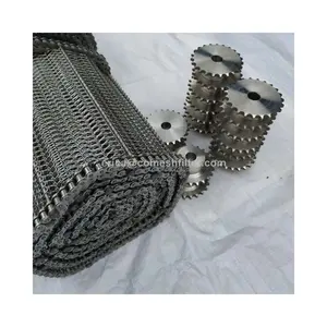 Frozen Food Stainless Steel Chain Spiral Wire Conveyor Belt With Sprocket