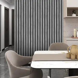 ORON PVC Waterproof 3D Wood Design Peel And Stick Self Adhesive Vinyl Wallpaper Wooden Slat Wallpaper For Wall