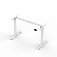 Cadre de bureau électrique ergonomique à hauteur réglable avec mémoire, à moteur unique, pour position assise-debout