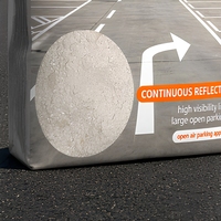Peinture acrylique à application à froid à séchage rapide pour marquage routier, normes AASHTO M249 et BS3262, pour l'entretien et les petits projets de chaussées