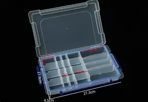 Boîte de rangement vide rigide personnalisée, conteneur carré Pp en plastique, emballage magnétique, petite boîte à bijoux