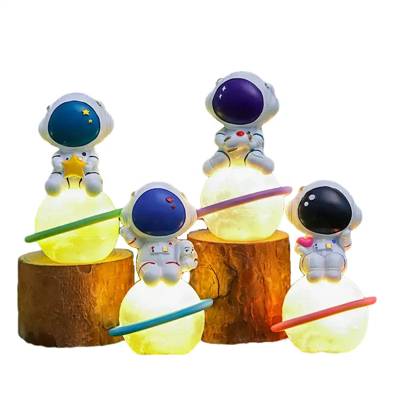 Groothandel Astronaut Tide Play Blind Box Astronaut Kleine Nachtlampje Kinderen Vakantie Geschenk Hars Kleine Sculptuur Verjaardagscadeau