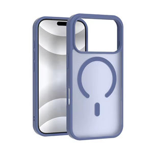 Coque de téléphone antichoc magnétique givrée personnalisée en TPU+PC pour 17 16 15 Pro Max, ultra-fine, effet mat, sensation peau, moulée en interne - Product Image 2