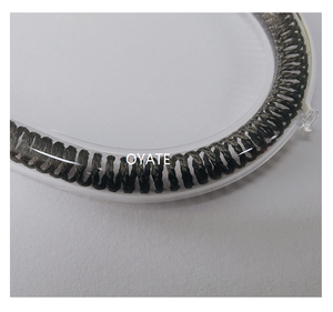 100mm 220V 900W en forma de pera pequeño calentador solar lámpara de calefacción tubo de fibra de carbono accesorios de anillo de estufa eléctrica infrarroja - Product Image 4