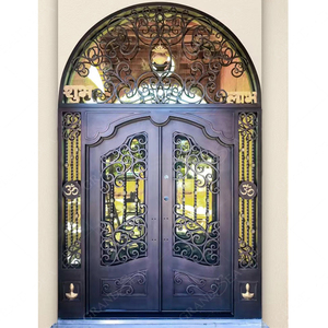 <span class=keywords><strong>Porte</strong></span> <span class=keywords><strong>d</strong></span>'<span class=keywords><strong>entrée</strong></span> en fer forgé de haute qualité pour villa, <span class=keywords><strong>avec</strong></span> design de traverse <span class=keywords><strong>fixe</strong></span>, sur mesure, Cameroun, Europe - Product Image 4
