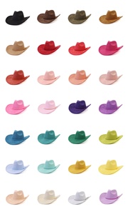 Sombrero Vaquero de Moda, Estilo Vintage, de Gamuza Vegana con Efecto Láser, para Mujer, Ala Ancha, Estilo Western, para las 4 Estaciones - Product Image 2