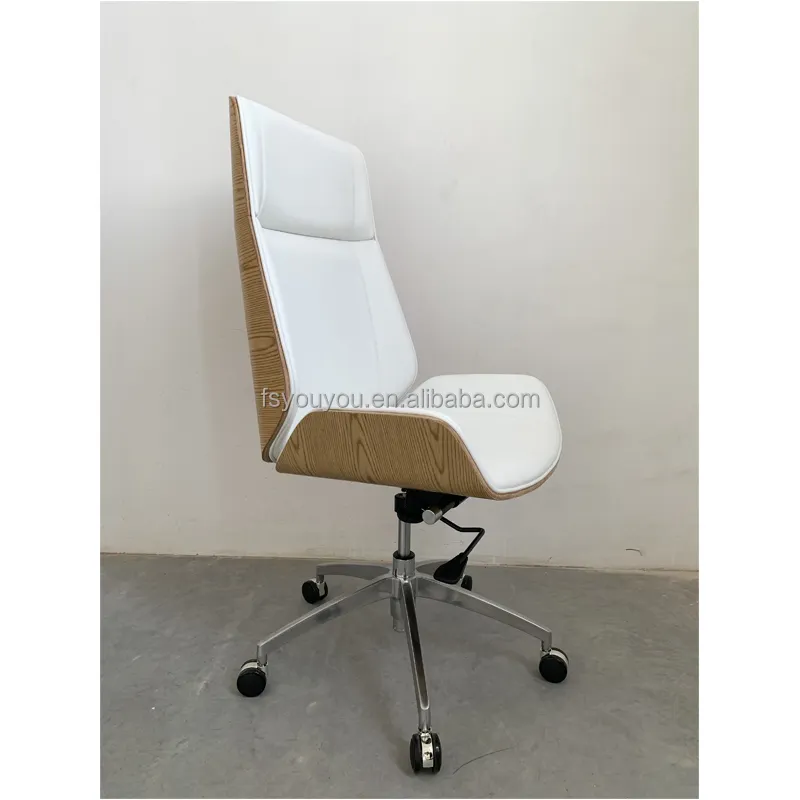 Popular Worldwide Premium White Leather Office Chair