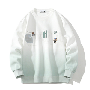 Pull dégradé pour homme, col rond, printemps et automne, nouvelle collection 2025, confortable, respirant, élégant et tendance - Product Image 3