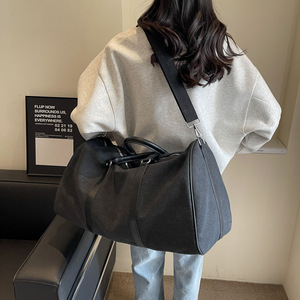 Sac de voyage <span class=keywords><strong>vintage</strong></span> en toile grande capacité avec poignées et bandoulière réglable pour la nuit ou la salle de sport, personnalisable, MOQ - Product Image 2