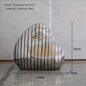 Vestíbulo del Hotel Decoración del piso al aire libre Villa Piscina Arte decorativo <span class=keywords><strong>Rocalla</strong></span> de acero inoxidable Escultura de piedra hueca - Product Image 6