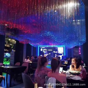 Fiber Optic Ceiling Light Starry Sky Chandelier 1.0mm Fiber LED Light Source For Cinema Restaurant Bar Lounge 220V European Plug - Product Image 5
