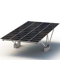 Système de montage solaire photovoltaïque unilatéral bilatéral Structure de carport de panneau de montage au sol