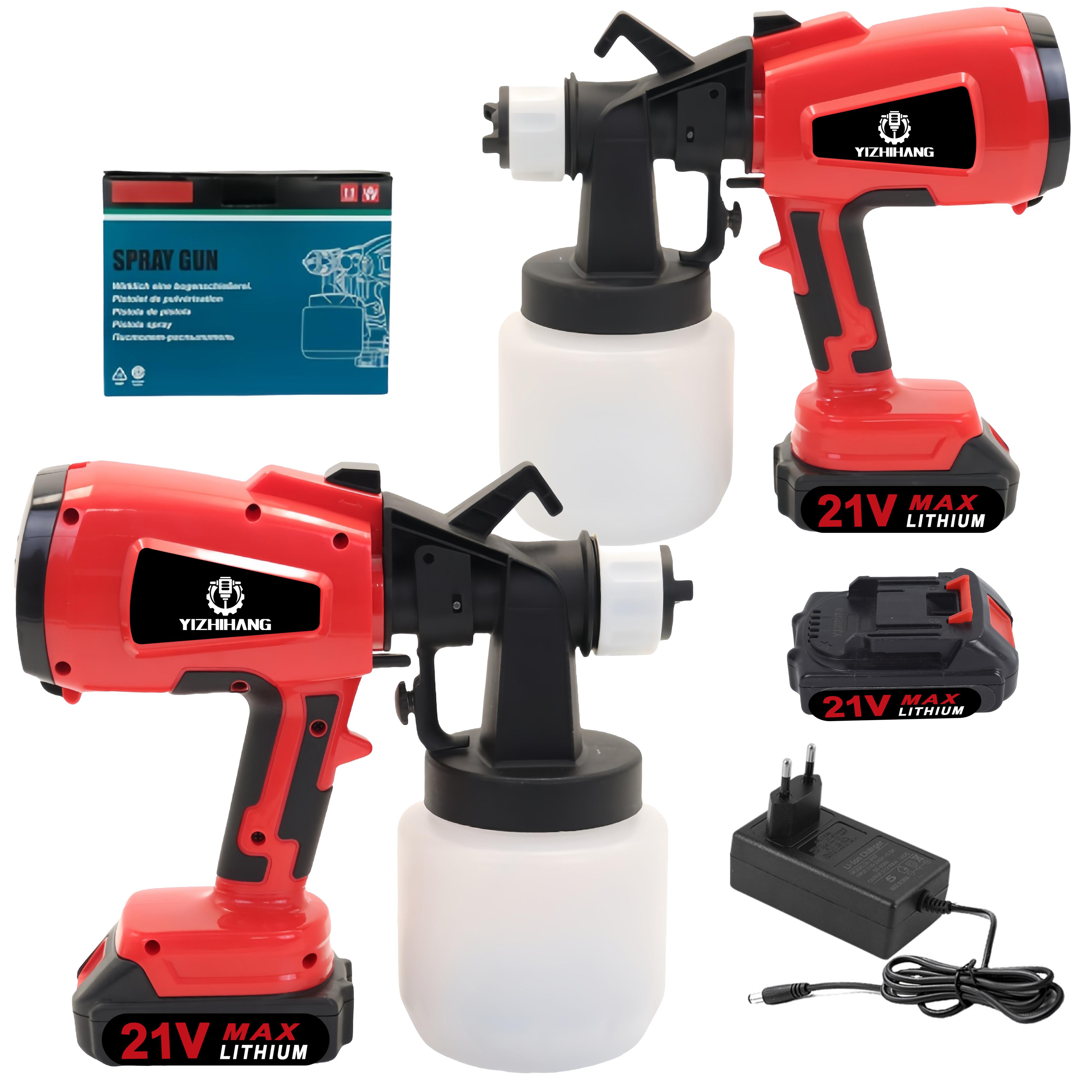 paint sprayer spray gun portable hvlp electric airless 550w adjustable spray patterns diy home handheld power