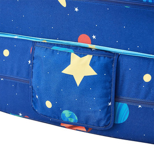 Canapé pliable pour enfants, thème spatial bleu, siège de jeu pour tout-petits et enfants de 3 ans et plus - Product Image 4