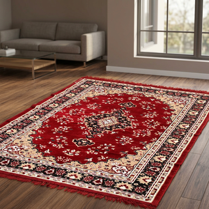 Tapis en polyester tissé à la main, tapis contemporain texturé, tapis de sol doux et durable pour la décoration du salon - Product Image 2