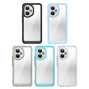 Pour <span class=keywords><strong>Honor</strong></span> 400 Coque Transparente, Nouvelle Protection Anti-Rayures Fine et Colorée en TPU+Acrylique 2 en 1 Housse de Téléphone Anti-Choc pour <span class=keywords><strong>Honor</strong></span> 400 - Product Image 1