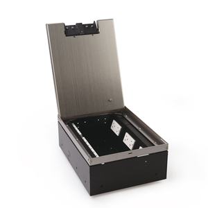 Caja de Piso con Puertos RJ45, USB, Multimedia y de Alimentación para Conectividad en Hogares y Oficinas Inteligentes - Product Image 1