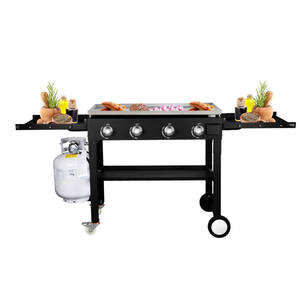 BBQ fornello a Gas coperchio risparmio energetico Tope griglie a Gas per esterni <span class=keywords><strong>piano</strong></span> <span class=keywords><strong>cottura</strong></span> a 4 fuochi campeggio Gas barbecue Grill - Product Image 1