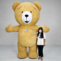 Costumes de cosplay d'anime pour Noël et le carnaval, vêtements de mascotte gonflables en forme d'ours en peluche pour adultes, tenues de performance, robes d'ours de 2,6 m
