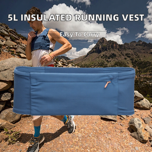 Gilet d'hydratation de course personnalisé en polyester, portable, toutes saisons, avec logo, isolation thermique, capacité 5L, sans rebondissement, pour la montagne - Product Image 2