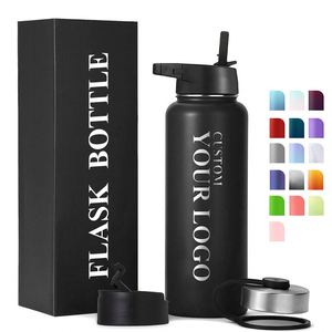 Botella de Agua Deportiva de Acero Inoxidable con Logotipo Personalizado de Fábrica, Termo de 18 oz para Gimnasio y Deportes - Product Image 1